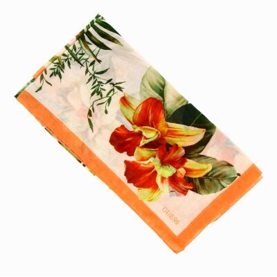 Guess Damen, Schal, Kefiah, Textile Scarf, AW8813POL03, 120 x 120 cm, For Women, Mehrfarbig Guess Damen, Schal, Kefiah, Textile Scarf, AW8813POL03, 120 x 120 cm, For Women, Mehrfarbig