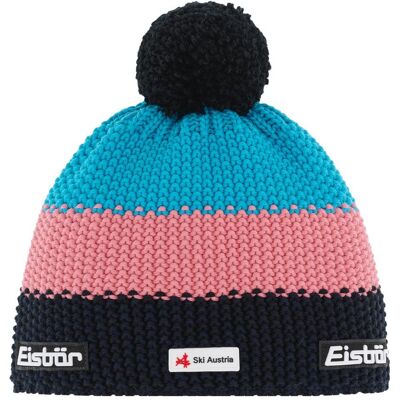 Eisbär, Unisex, Mütze, Star Pompon Ska, Blau, Schwarz, Pink, Mehrfarbig, (One Size) Eisbär, Unisex, Mütze, Star Pompon Ska, Blau, Schwarz, Pink, Mehrfarbig, (One Size)