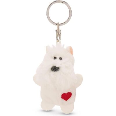 Magni, Unisex, Schlüsselanhänger, NICI Schlüsselanhänger Hund mit Herz weiss 5cm, Weiss Magni, Unisex, Schlüsselanhänger, NICI Schlüsselanhänger Hund mit Herz weiss 5cm, Weiss