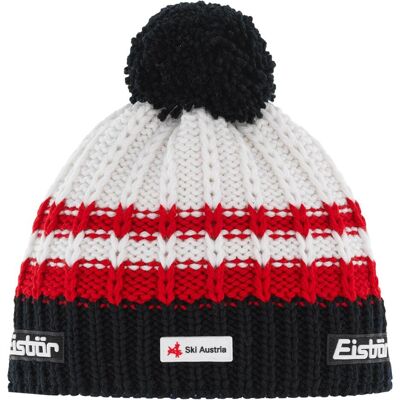 Eisbär - Kova Pompon Ska - Schwarz/Rot/Weiß - Mütze Eisbär - Kova Pompon Ska - Schwarz/Rot/Weiß - Mütze