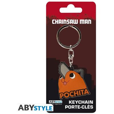ABYstyle, Unisex, Schlüsselanhänger, Portachiavi Chainsaw Man Pochita Happy, Mehrfarbig ABYstyle, Unisex, Schlüsselanhänger, Portachiavi Chainsaw Man Pochita Happy, Mehrfarbig