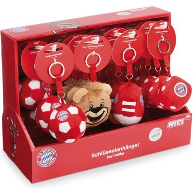 NICI, Schlüsselanhänger, 49994 Sortiment Schlüsselanhänger FC BAYERN MÜNCHEN 7cm, Mehrfarbig NICI, Schlüsselanhänger, 49994 Sortiment Schlüsselanhänger FC BAYERN MÜNCHEN 7cm, Mehrfarbig