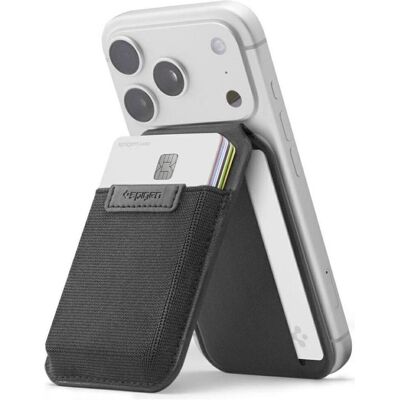 Spigen, Herren, Portemonnaie, S314-4 Slim Fold Tripod Wallet Magsafe Black, Schwarz Spigen, Herren, Portemonnaie, S314-4 Slim Fold Tripod Wallet Magsafe Black, Schwarz