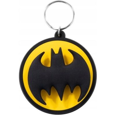 Pyramid Schlüsselanhänger, Batman Portachiavi Girevole: Batman Logo, Schwarz Pyramid Schlüsselanhänger, Batman Portachiavi Girevole: Batman Logo, Schwarz