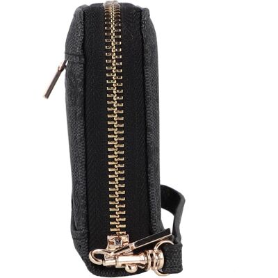 Guess Damen, Portemonnaie, Geldbörse BRENTON, Schwarz, Grau Guess Damen, Portemonnaie, Geldbörse BRENTON, Schwarz, Grau