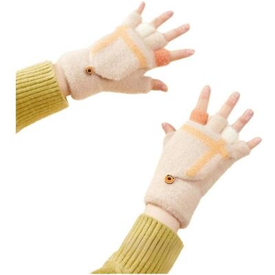 Hurtel Miltenki Weiße Winterhandschuhe - Winterzubehör Hurtel Miltenki Weiße Winterhandschuhe - Winterzubehör