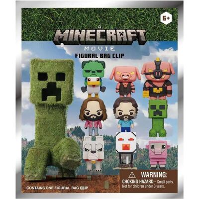 Monogram, Schlüsselanhänger, Minecraft 3D PVC-Taschenanhänger Serie 1 Display (24), Mehrfarbig Monogram, Schlüsselanhänger, Minecraft 3D PVC-Taschenanhänger Serie 1 Display (24), Mehrfarbig