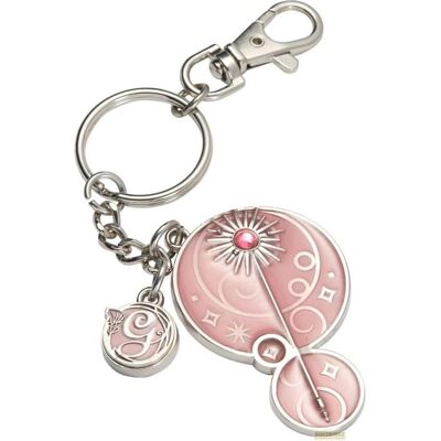 Noble Collection, Mädchen, Schlüsselanhänger, Wicked Metall Schlüsselanhänger Glinda, Rosa, Silber Noble Collection, Mädchen, Schlüsselanhänger, Wicked Metall Schlüsselanhänger Glinda, Rosa, Silber