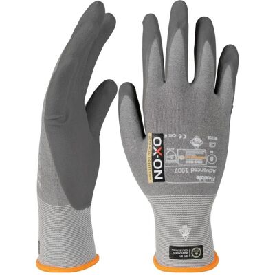 Ox-On, Handschuhe, Flexible Advanced 1907 CE 12, Grau, (12) Ox-On, Handschuhe, Flexible Advanced 1907 CE 12, Grau, (12)