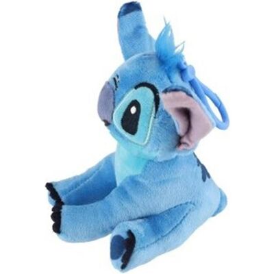 Disney Mädchen, Schlüsselanhänger, Stitch Plüsch-Schlüsselanhänger – Adorables Mini-Plüsch mit Taschenclip (12.5cm), Blau Disney Mädchen, Schlüsselanhänger, Stitch Plüsch-Schlüsselanhänger – Adorables Mini-Plüsch mit Taschenclip (12.5cm), Blau