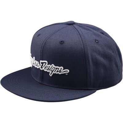 Troy Lee Designs, Unisex, Cap, Flat Bill Snapback Cap, Signature, indigo, one size, Blau, (One Size) Troy Lee Designs, Unisex, Cap, Flat Bill Snapback Cap, Signature, indigo, one size, Blau, (One Size)