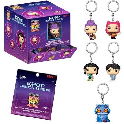 Funko, Schlüsselanhänger, KEY Blind KPop Demon Hunters 1pz Assortimento, Mehrfarbig Funko, Schlüsselanhänger, KEY Blind KPop Demon Hunters 1pz Assortimento, Mehrfarbig