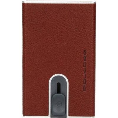 Piquadro, Unisex, Portemonnaie, Leather Card Holder, Burgundy, Unisex, Braun Piquadro, Unisex, Portemonnaie, Leather Card Holder, Burgundy, Unisex, Braun