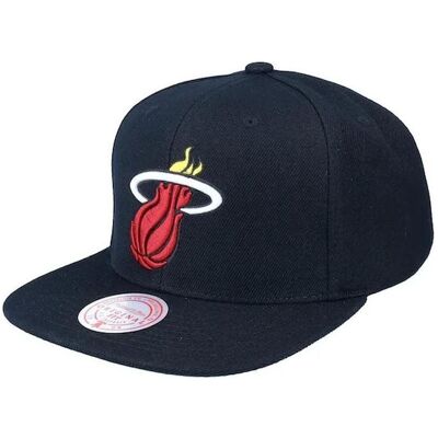 Mitchell & Ness, Herren, Cap, Spot Miami Heat 2007, Schwarz, (One Size) Mitchell & Ness, Herren, Cap, Spot Miami Heat 2007, Schwarz, (One Size)