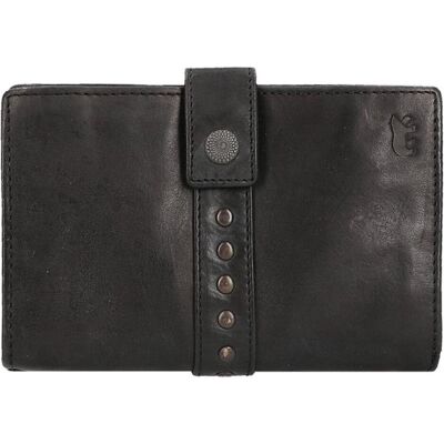 Bear Design, Damen, Portemonnaie, Sanne Portemonnee met Studs - Zwart, Schwarz Bear Design, Damen, Portemonnaie, Sanne Portemonnee met Studs - Zwart, Schwarz