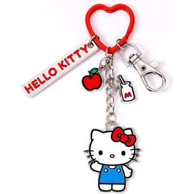 Mädchen, Schlüsselanhänger, Portachiavi Hello Kitty with Charms, Blau, Weiss, Mehrfarbig Mädchen, Schlüsselanhänger, Portachiavi Hello Kitty with Charms, Blau, Weiss, Mehrfarbig