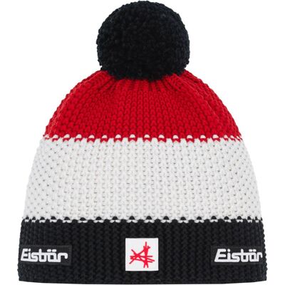 Eisbär, Unisex, Mütze, Star Pompon Ski Austria, Schwarz, Mehrfarbig, (One Size) Eisbär, Unisex, Mütze, Star Pompon Ski Austria, Schwarz, Mehrfarbig, (One Size)