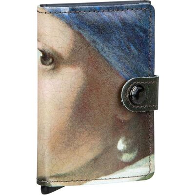 Secrid, Unisex, Portemonnaie, Miniwallet ART Pearl Earing, Blau, Beige, Mehrfarbig Secrid, Unisex, Portemonnaie, Miniwallet ART Pearl Earing, Blau, Beige, Mehrfarbig