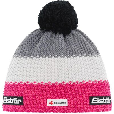 Eisbär, Unisex, Mütze, Star Pompon Ska, Mehrfarbig, Weiss, Grau, Pink, (One Size) Eisbär, Unisex, Mütze, Star Pompon Ska, Mehrfarbig, Weiss, Grau, Pink, (One Size)