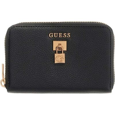 Guess Damen, Portemonnaie, Yesba SLG Medium Zip Around Wallet, Schwarz Guess Damen, Portemonnaie, Yesba SLG Medium Zip Around Wallet, Schwarz