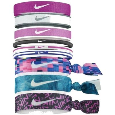 Nike, Haargummi, Gemischte Haargummis 9 Stück, 3 Breiten, mehrfarbig (Haargummi) Nike, Haargummi, Gemischte Haargummis 9 Stück, 3 Breiten, mehrfarbig (Haargummi)