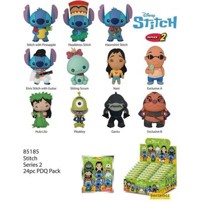 Monogram Int., Schlüsselanhänger, Lilo & Stich série 2 présentoir porte-clés sac à dos (24), Mehrfarbig Monogram Int., Schlüsselanhänger, Lilo & Stich série 2 présentoir porte-clés sac à dos (24), Mehrfarbig