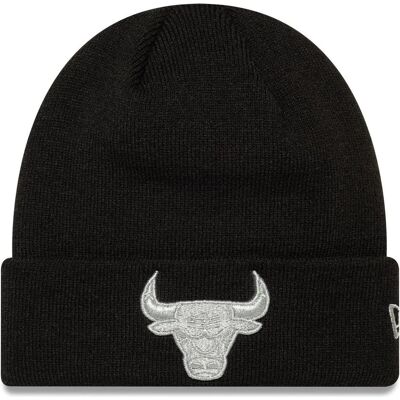 New Era, Herren, Mütze, Strick Wintermütze Beanie Metallic Chicago Bulls, Schwarz New Era, Herren, Mütze, Strick Wintermütze Beanie Metallic Chicago Bulls, Schwarz