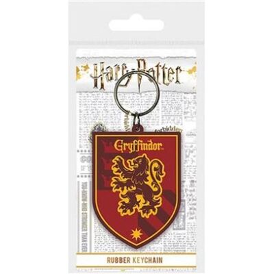 Pyramid Schlüsselanhänger, Harry Potter Gummi Schlüsselanhänger Gryffindor 6 cm, Rot Pyramid Schlüsselanhänger, Harry Potter Gummi Schlüsselanhänger Gryffindor 6 cm, Rot
