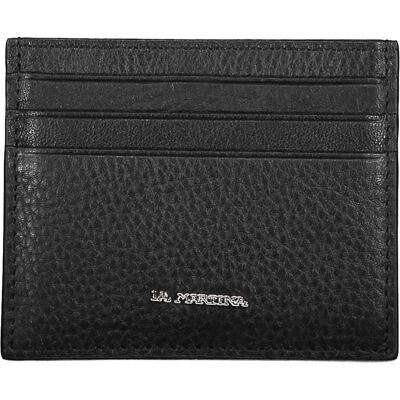 La Martina, Herren, Portemonnaie, Schwarze Mann-Brieftasche, Schwarz La Martina, Herren, Portemonnaie, Schwarze Mann-Brieftasche, Schwarz