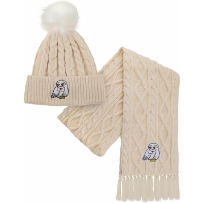 Cinereplicas, Unisex, Mütze, Harry Potter: Hedwig Mütze und Schal Set, Weiss, (One Size) Cinereplicas, Unisex, Mütze, Harry Potter: Hedwig Mütze und Schal Set, Weiss, (One Size)