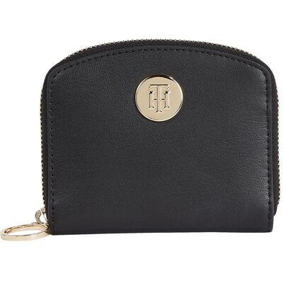 Tommy Hilfiger Damen, Portemonnaie, TH Chic Med Wallet M Black, Schwarz Tommy Hilfiger Damen, Portemonnaie, TH Chic Med Wallet M Black, Schwarz