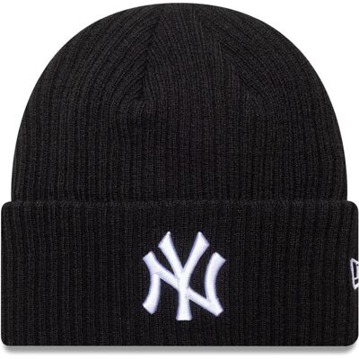 New Era, Herren, Mütze, Wintermütze Beanie - Wide Cuff New York Yankees, Schwarz, (One Size) New Era, Herren, Mütze, Wintermütze Beanie - Wide Cuff New York Yankees, Schwarz, (One Size)