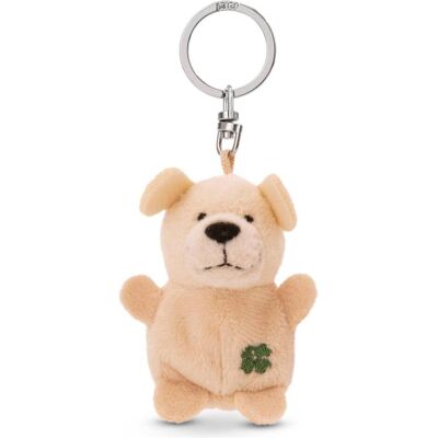 Magni, Unisex, Schlüsselanhänger, NICI Schlüsselanhänger Hund beige mit Kleeblatt 5cm, Beige Magni, Unisex, Schlüsselanhänger, NICI Schlüsselanhänger Hund beige mit Kleeblatt 5cm, Beige