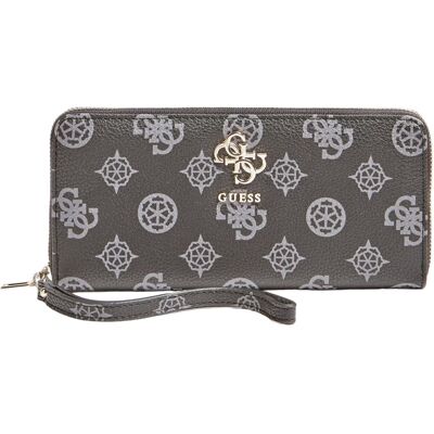 Guess Damen, Portemonnaie, Digital, Textile Wallet, SLG Large Zip, Black, For Women, Schwarz Guess Damen, Portemonnaie, Digital, Textile Wallet, SLG Large Zip, Black, For Women, Schwarz
