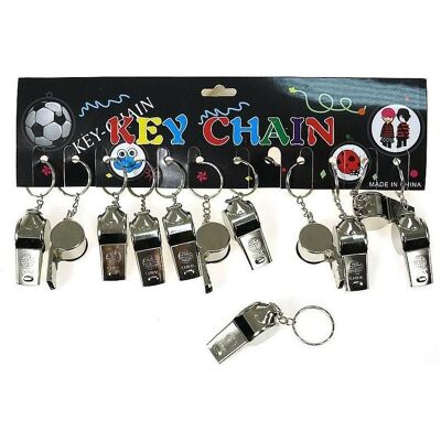 Adar, Schlüsselanhänger, Pfeifen-Schlüsselanhänger, Metall, 12 Stück Adar, Schlüsselanhänger, Pfeifen-Schlüsselanhänger, Metall, 12 Stück
