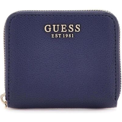 Guess Damen, Portemonnaie, Laurel II SLG Small Zip Around Wallet, Blau Guess Damen, Portemonnaie, Laurel II SLG Small Zip Around Wallet, Blau