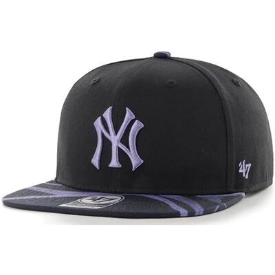 '47, Herren, Cap, MLB New York Yankees Enamel Twist TT CAPTAIN BLACK OSFA, Schwarz, Violett '47, Herren, Cap, MLB New York Yankees Enamel Twist TT CAPTAIN BLACK OSFA, Schwarz, Violett