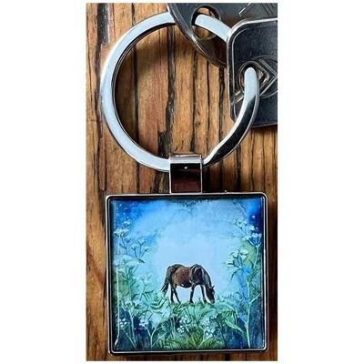 Alex Clark Art, Schlüsselanhänger, Schlüsselanhänger K40 Pferd, Mehrfarbig Alex Clark Art, Schlüsselanhänger, Schlüsselanhänger K40 Pferd, Mehrfarbig