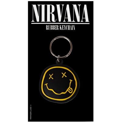 Pyramid Herren, Schlüsselanhänger, Nirvana - Sourire Porte-Clef en Caoutchouc, Gelb, Mehrfarbig Pyramid Herren, Schlüsselanhänger, Nirvana - Sourire Porte-Clef en Caoutchouc, Gelb, Mehrfarbig
