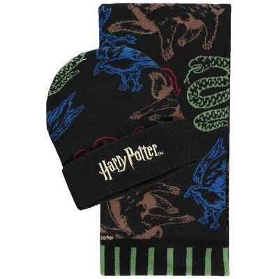 Harry Potter: Wizards Unite, Unisex, Mütze, Giftset (Beanie & Scarf), Schwarz, Mehrfarbig, (One Size) Harry Potter: Wizards Unite, Unisex, Mütze, Giftset (Beanie & Scarf), Schwarz, Mehrfarbig, (One Size)