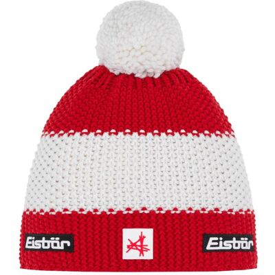 Eisbär, Unisex, Mütze, Star Pompon Ski Austria, Rot, Mehrfarbig, (One Size) Eisbär, Unisex, Mütze, Star Pompon Ski Austria, Rot, Mehrfarbig, (One Size)