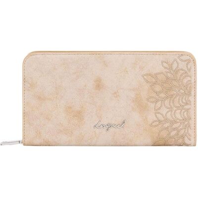 Desigual, Damen, Portemonnaie, Sierra Sand Fiona Long Wallet, Beige Desigual, Damen, Portemonnaie, Sierra Sand Fiona Long Wallet, Beige