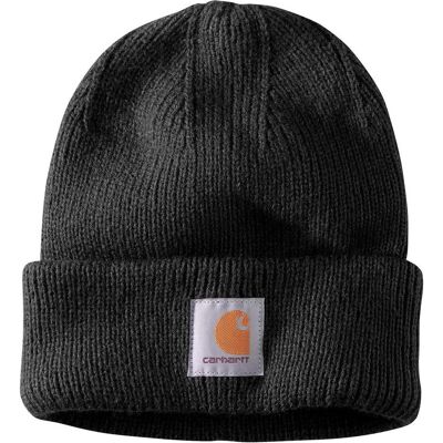 Carhartt, Damen, Mütze, Czapka Rib Knit Beanie Black, Schwarz, (One Size) Carhartt, Damen, Mütze, Czapka Rib Knit Beanie Black, Schwarz, (One Size)