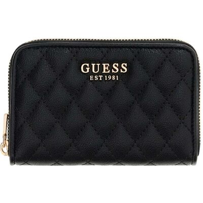 Guess Damen, Portemonnaie, Atabey SLG Medium Zip Around Wallet, Schwarz Guess Damen, Portemonnaie, Atabey SLG Medium Zip Around Wallet, Schwarz