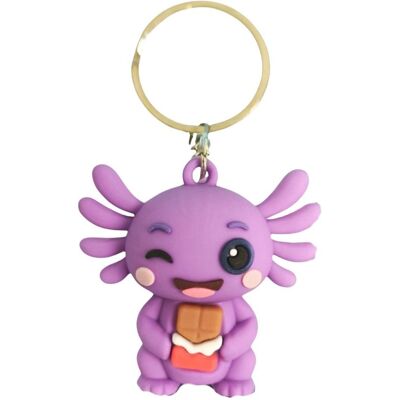 Magni, Unisex, Schlüsselanhänger, Schlüsselanhänger Axolotl Kawaii 4,5cm 3fach sortiert, Mehrfarbig, Blau, Weiss, Violett Magni, Unisex, Schlüsselanhänger, Schlüsselanhänger Axolotl Kawaii 4,5cm 3fach sortiert, Mehrfarbig, Blau, Weiss, Violett