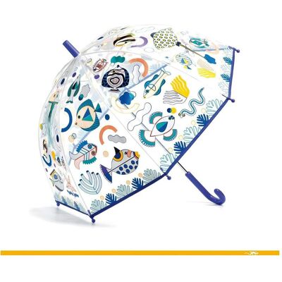 Djeco, Unisex, Regenschirm, Regenschirm Farbwechsel Fische 70x68cm, Transparent Djeco, Unisex, Regenschirm, Regenschirm Farbwechsel Fische 70x68cm, Transparent