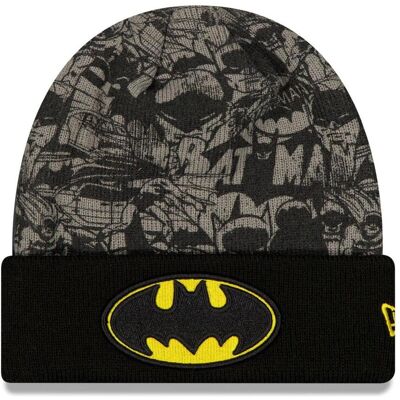 New Era, Jungen, Mütze, Beanie Kinder Wintermütze - Batman Schwarz, Schwarz, (54 - 56) New Era, Jungen, Mütze, Beanie Kinder Wintermütze - Batman Schwarz, Schwarz, (54 - 56)