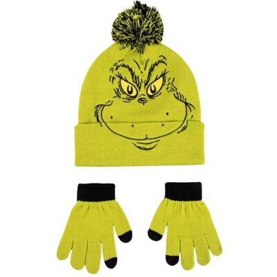 Universal Textiles, Unisex, Schal, The Grinch Mütze Und Handschuhe Grün 2 Stücke, Mehrfarbig, Schwarz, Grün Universal Textiles, Unisex, Schal, The Grinch Mütze Und Handschuhe Grün 2 Stücke, Mehrfarbig, Schwarz, Grün