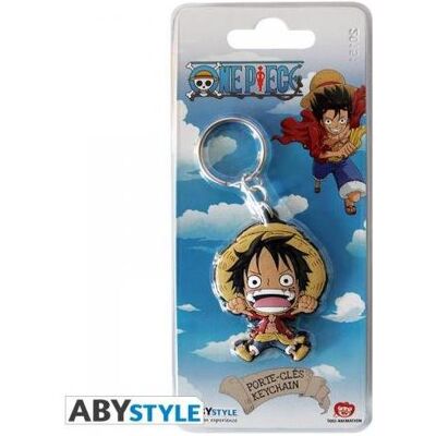 ABYstyle, Schlüsselanhänger, One Piece PVC Luffy SD, Mehrfarbig ABYstyle, Schlüsselanhänger, One Piece PVC Luffy SD, Mehrfarbig