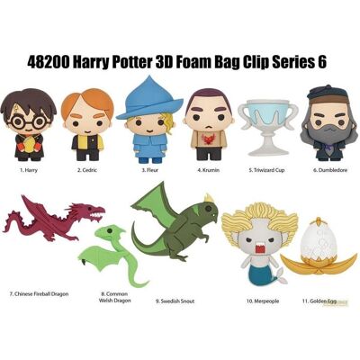 Monogram Int., Schlüsselanhänger, Harry Potter 3D PVC-Taschenanhänger Series 6 Display (24), Mehrfarbig Monogram Int., Schlüsselanhänger, Harry Potter 3D PVC-Taschenanhänger Series 6 Display (24), Mehrfarbig